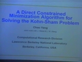 Image for A Direct Constrained Minimization Algorithm for Solving the Kohn-Sham Equations