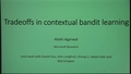 Image for Tradeoffs in Contextual Bandit Learning