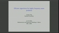 Image for Efficient algorithms for highly oscillatory problems: a sparse approach