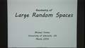 Image for Geometry and Topology of Large Random Spaces and Groups