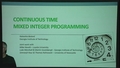 Image for Continuous Time Integer Programming: Towards Large-Scale Optimal Scheduling in Logistics