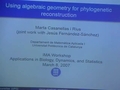 Image for Using Algebraic Geometry for Phylogenetic Reconstruction