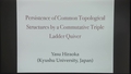 Image for Persistence of Common Topological Structures by a Commutative Triple Ladder Quiver