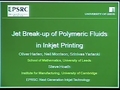 Image for Jet break-up of polymer solutions in inkjet printing