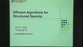 Image for Efficient Algorithms for Structured Sparsity, and Applications