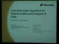 Image for Fast Multi-Scale Algorithms for Representation and Analysis of Data and Potential Applications