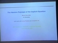 Image for The Newton polytope of the implicit equation