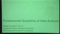 Image for Fundamental Questions of Data Science