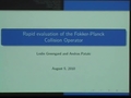 Image for Rapid evaluation of the Fokker-Planck collision operator