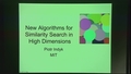 Image for New Algorithms for Similarity Search in High Dimensions