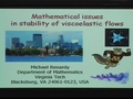 Image for Mathematical issues in stability of viscoelastic flows