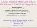 Image for Crystal Facets in Materials Surface Relaxation: A two-scale perspective