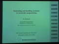 Image for Generating and handling scenarios in stochastic programming