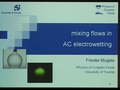 Image for Mixing and internal flows in drops in AC electrowetting