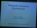 Image for Lecture 2: Molecular dynamics: foundations I. Dynamical issues, ergodicity, and averages at constant energy.