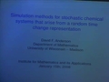 Image for Simulation Methods for Stochastic Chemical Systems that Arise from a Random Time Change Representation