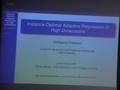 Image for Instance optimal adaptive regression in high dimensions