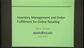 Image for Inventory Management and Order Fulfillment for Online Retailing