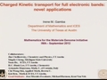 Image for Charged Kinetic transport for full electronic bands: novel applications