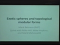 Image for Exotic spheres via topological modular forms