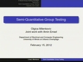 Image for Probabilistic and combinatorial models for quantized group testing