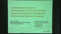 Image for Transactive Control & Coordination: A Double-auction Based Approach to Distributed Control and Decision-making