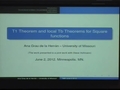 Image for T1 Theorem and local Tb Theorems for Square functions