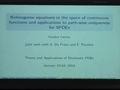 Image for Kolmogorov equations in the space of continuous functions and applications to path-wise uniqueness for SPDEs