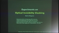 Image for Optical Invisibility Cloaking