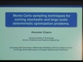 Image for Monte Carlo sampling techniques for solving stochastic and large scale deterministic optimization problems