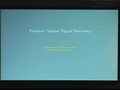 Image for Tutorial: Sparse signal recovery