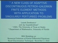 Image for A new class of adaptive discontinuous Petrov-Galerkin (DPG) finite element (FE) methods with application to singularly perturbed problems