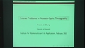 Image for Inverse problems in Acousto-Optic Tomography