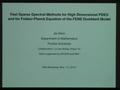 Image for New efficient spectral methods for high-dimensional PDEs and for Fokker-Planck equation of FENE dumbbell model