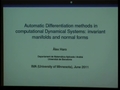 Image for Automatic differentiation methods in computational dynamical systems: invariant manifolds and normal forms