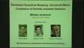 Image for Stochastic Dynamical Modeling: Structured Matrix Completion of Partially Available Statistics