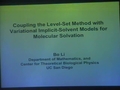 Image for Coupling the level-set method with variational implicit-solvent models for molecular solvation