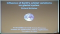 Image for Influence of Earth's Orbital Nariations on Glacial Cycles.