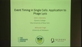 Image for Modeling Timing Phenomena in Single-cells: From Phage-induced Lysis to Cell-Division Events