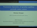 Image for Transverse dynamics of gravity-capillary periodic water waves