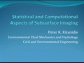 Image for Statistical and computational aspects of subsurface imaging