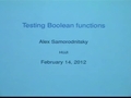 Image for Testing Boolean functions