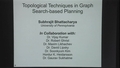 Image for Topological Techniques in Graph Search-based Motion Planning