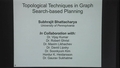 Image for Topological Techniques in Graph Search-based Motion Planning