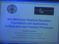 Image for Non-Markovian quantum dynamics: Foundations and applications to relaxation and transport processes