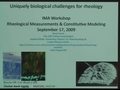 Image for Uniquely biological challenges for rheology