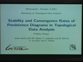 Image for Stability and Convergence Rates of Persistence Diagrams in Topological Data Analysis