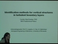 Image for Identification methods for vortical structures in turbulent boundary layers