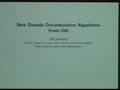 Image for New Domain Decomposition Algorithms from Old