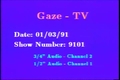 Image for GAZE-TV: January 3, 1991 (Episode 9101)